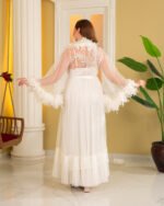 ⁦طقم نوم ساتان تول كم ريش⁩ - الصورة ⁦5⁩